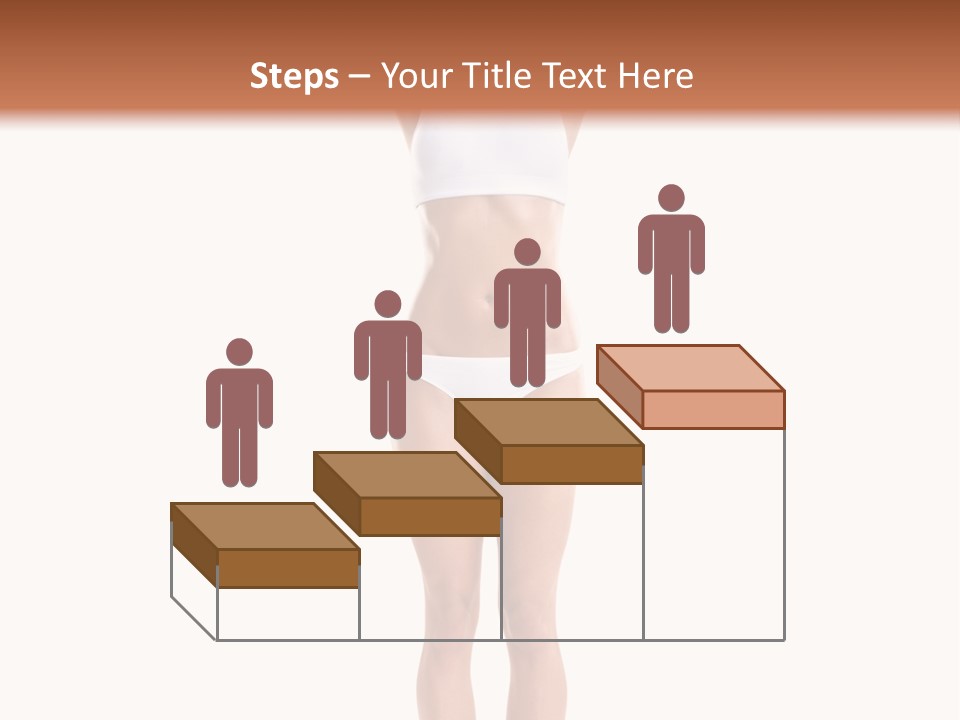 One Yoga Figure PowerPoint Template