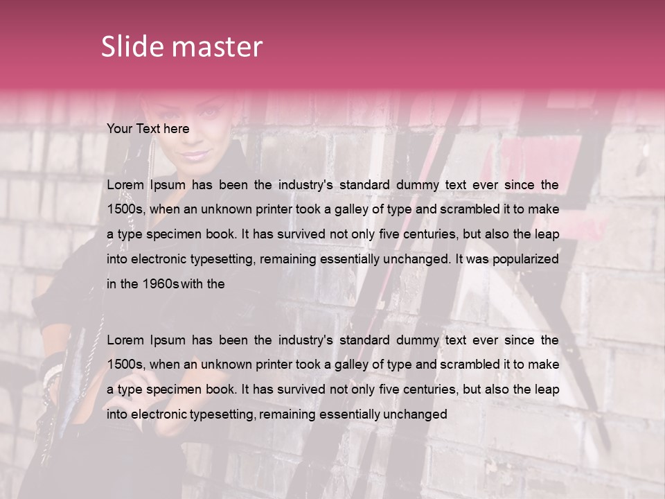 Lady Girlfriend Cute PowerPoint Template