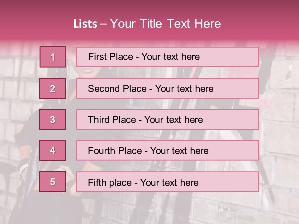 Lady Girlfriend Cute PowerPoint Template