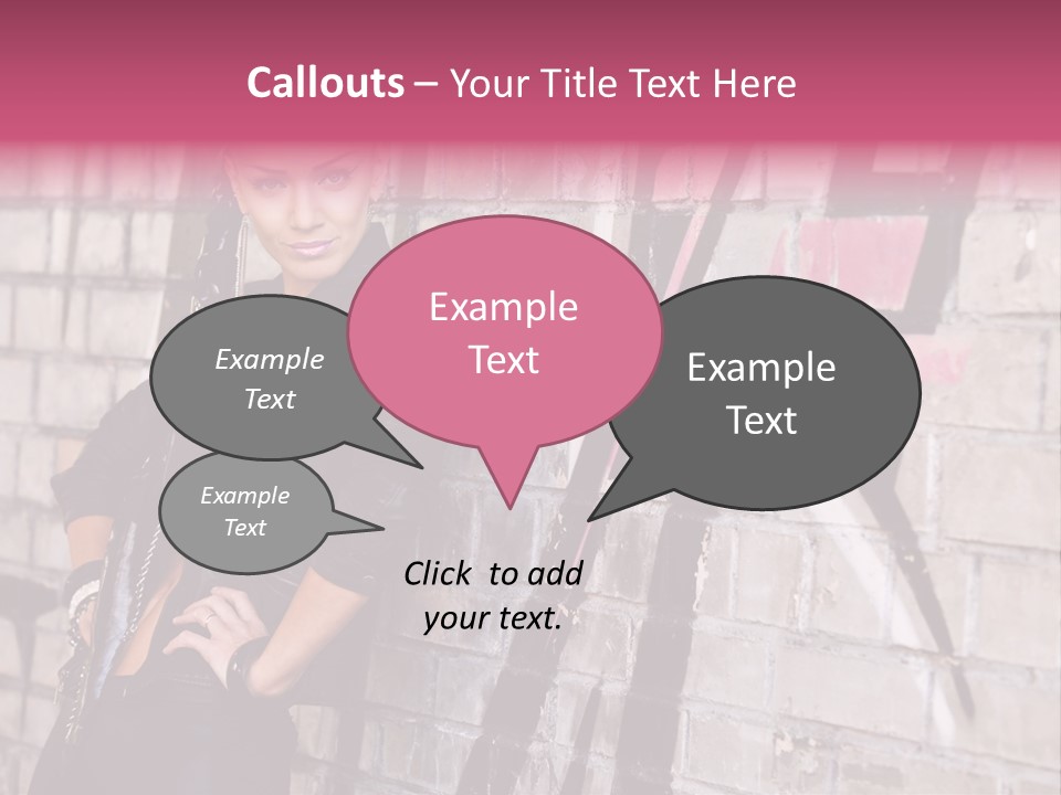 Lady Girlfriend Cute PowerPoint Template