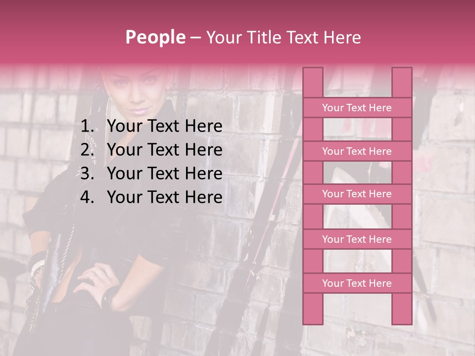 Lady Girlfriend Cute PowerPoint Template