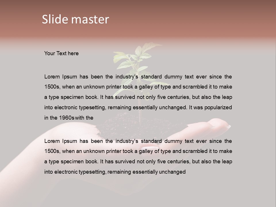 Fertile Grow Symbol PowerPoint Template