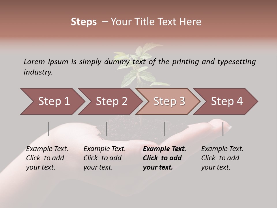 Fertile Grow Symbol PowerPoint Template