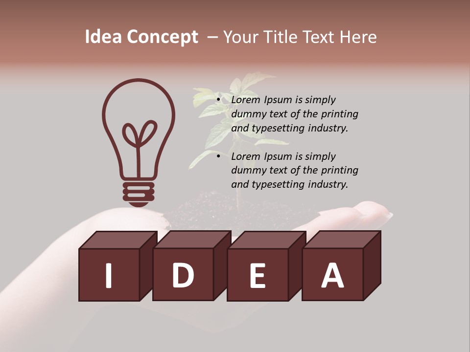 Fertile Grow Symbol PowerPoint Template