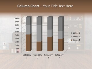 Bookcase Parquet Grunge PowerPoint Template