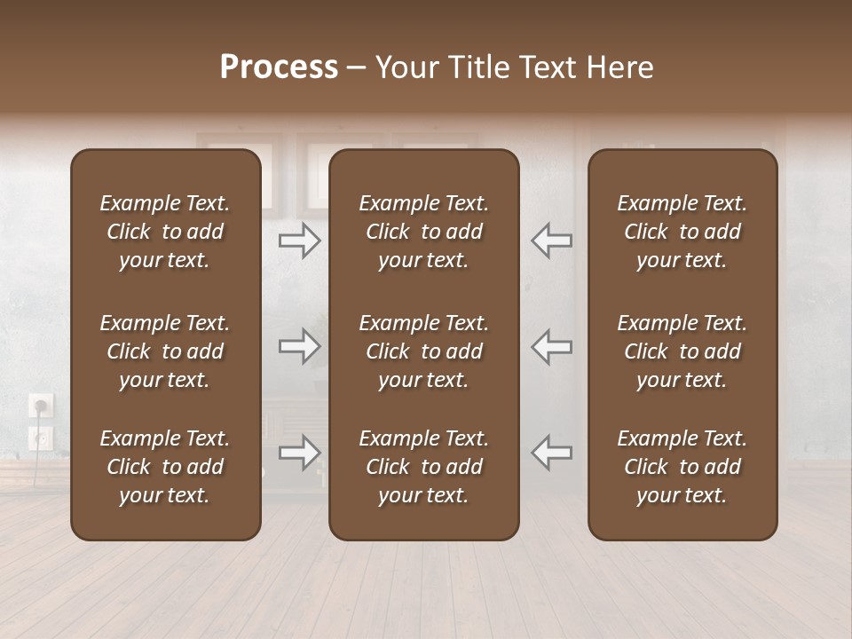 Bookcase Parquet Grunge PowerPoint Template