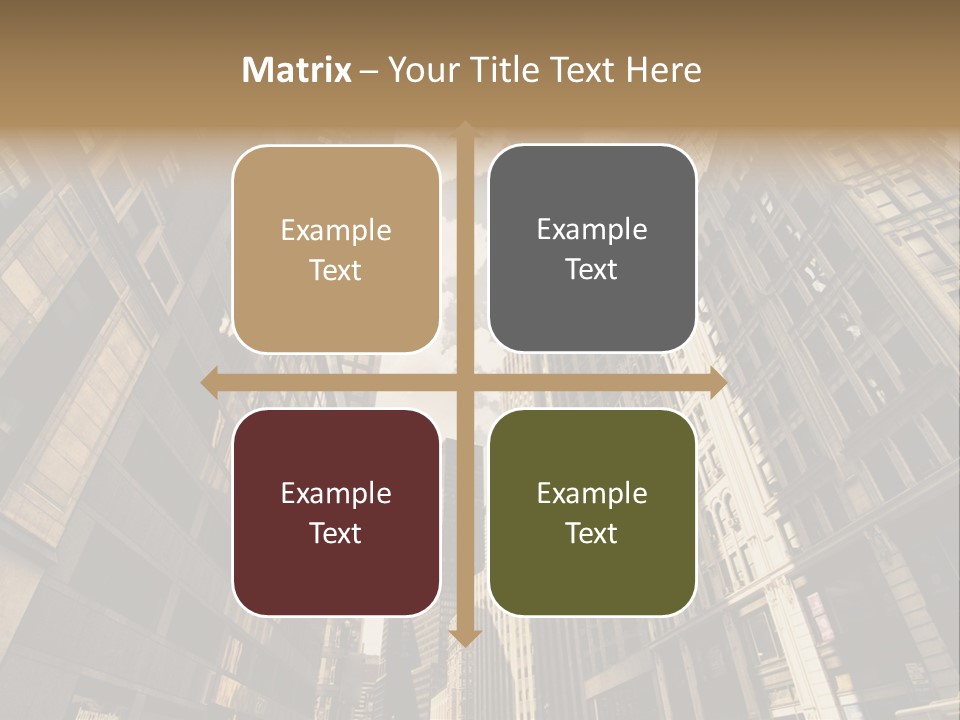 Architecture Blue Finance PowerPoint Template