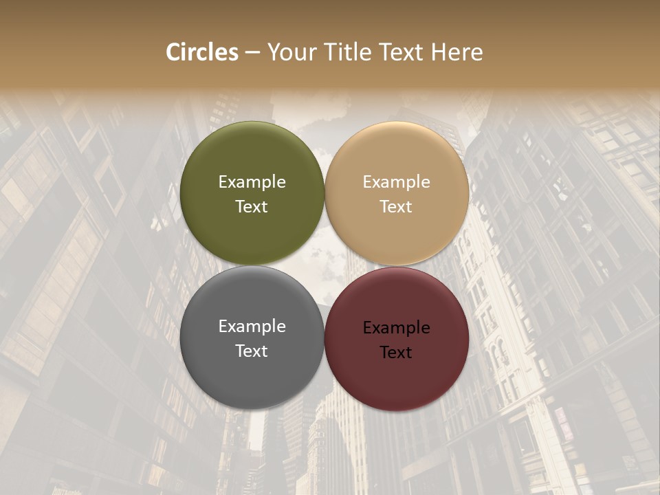 Architecture Blue Finance PowerPoint Template