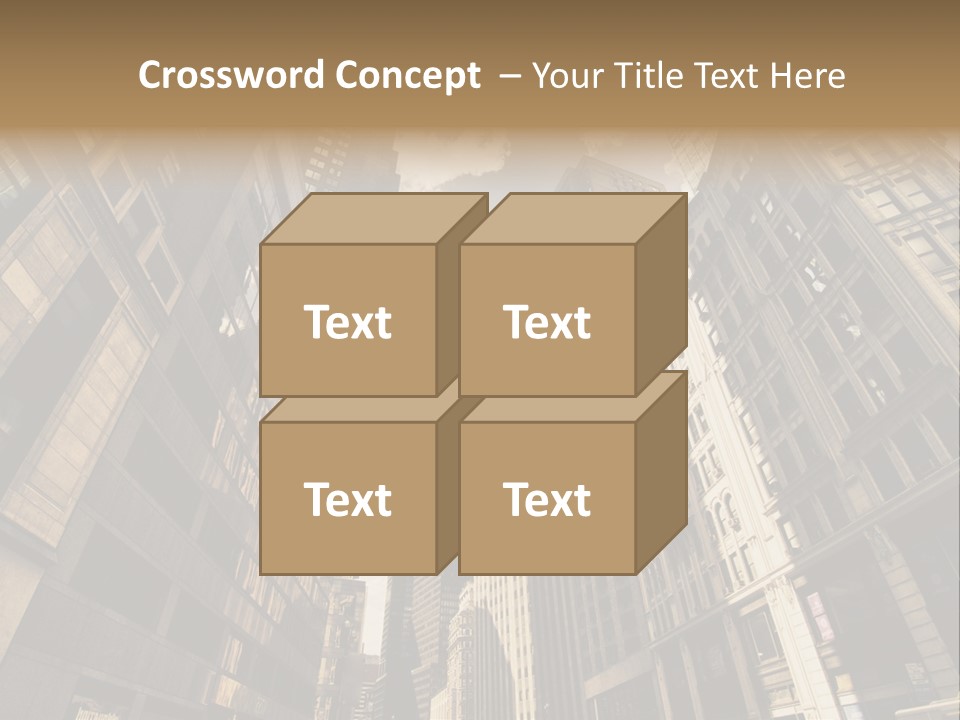 Architecture Blue Finance PowerPoint Template