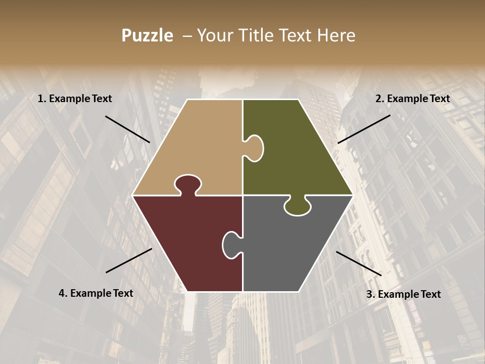 Architecture Blue Finance PowerPoint Template