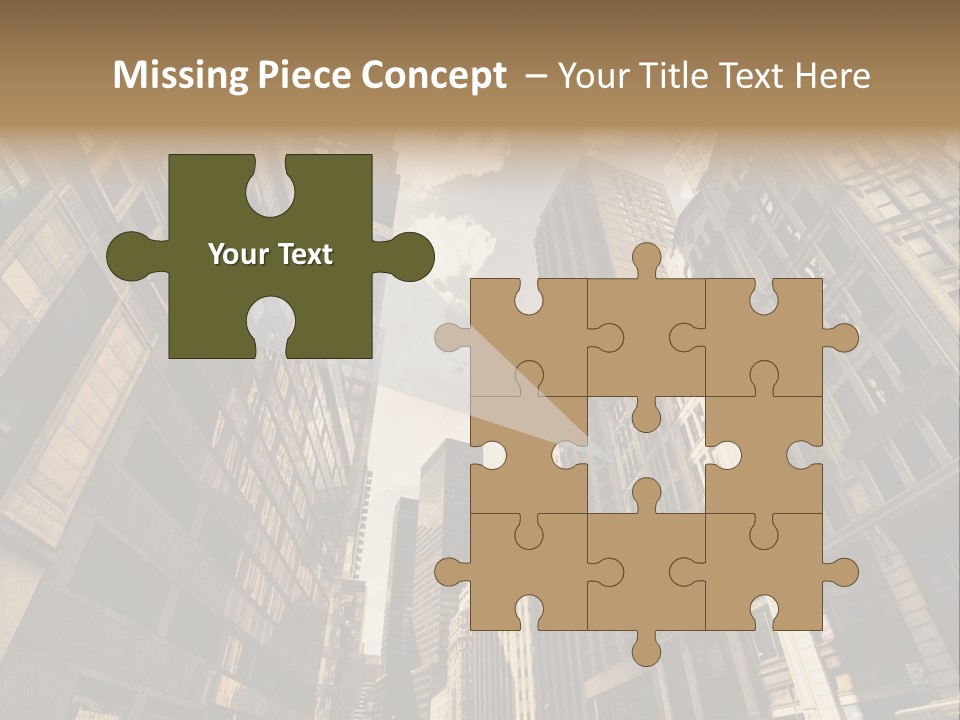 Architecture Blue Finance PowerPoint Template