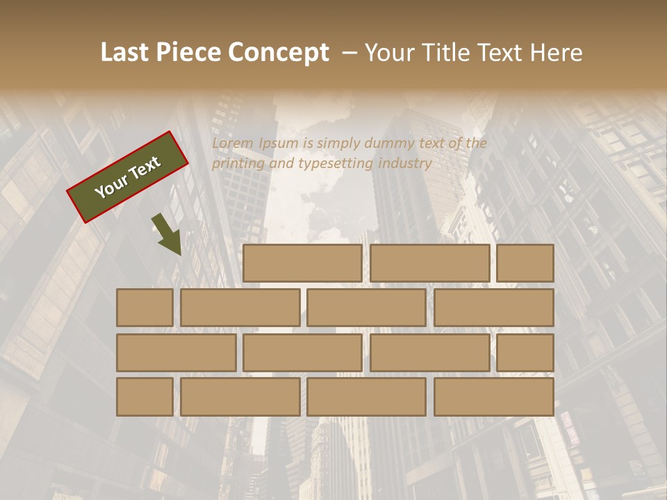 Architecture Blue Finance PowerPoint Template