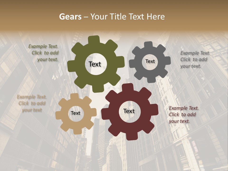 Architecture Blue Finance PowerPoint Template