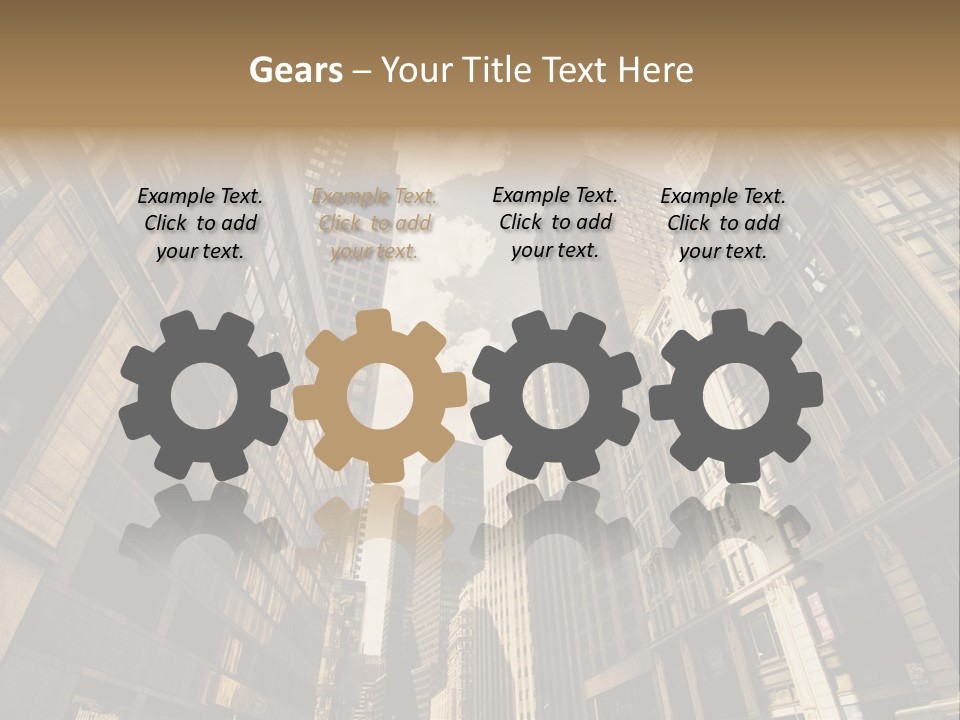 Architecture Blue Finance PowerPoint Template