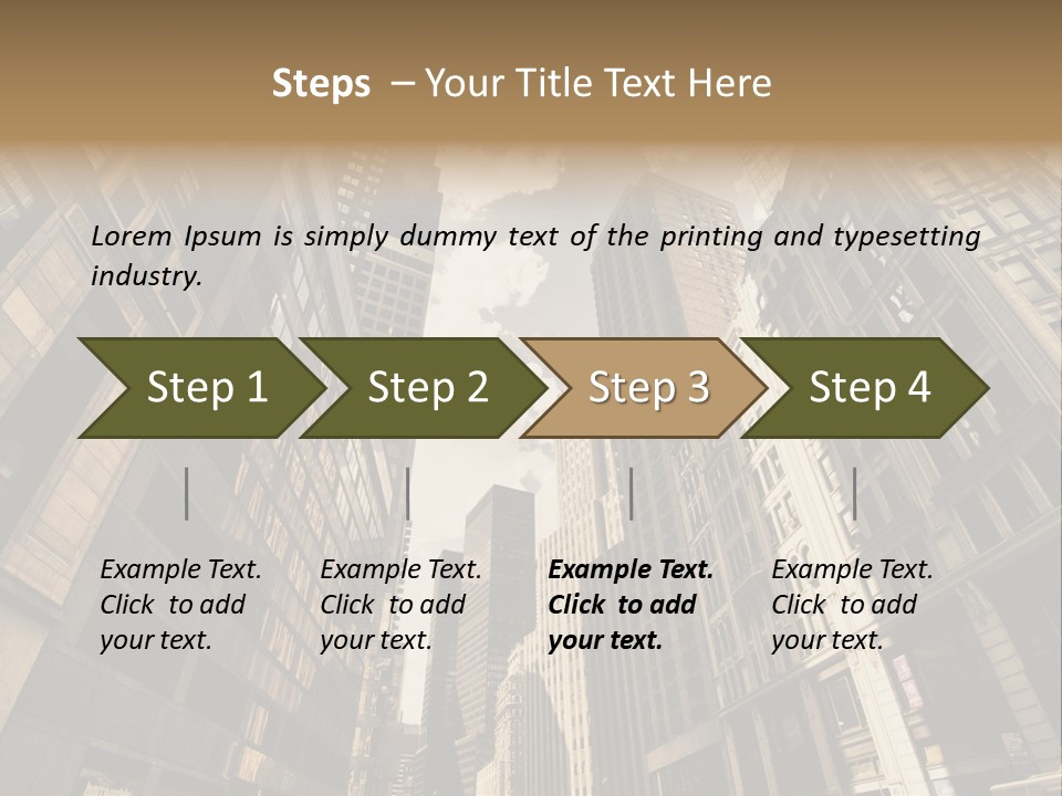 Architecture Blue Finance PowerPoint Template