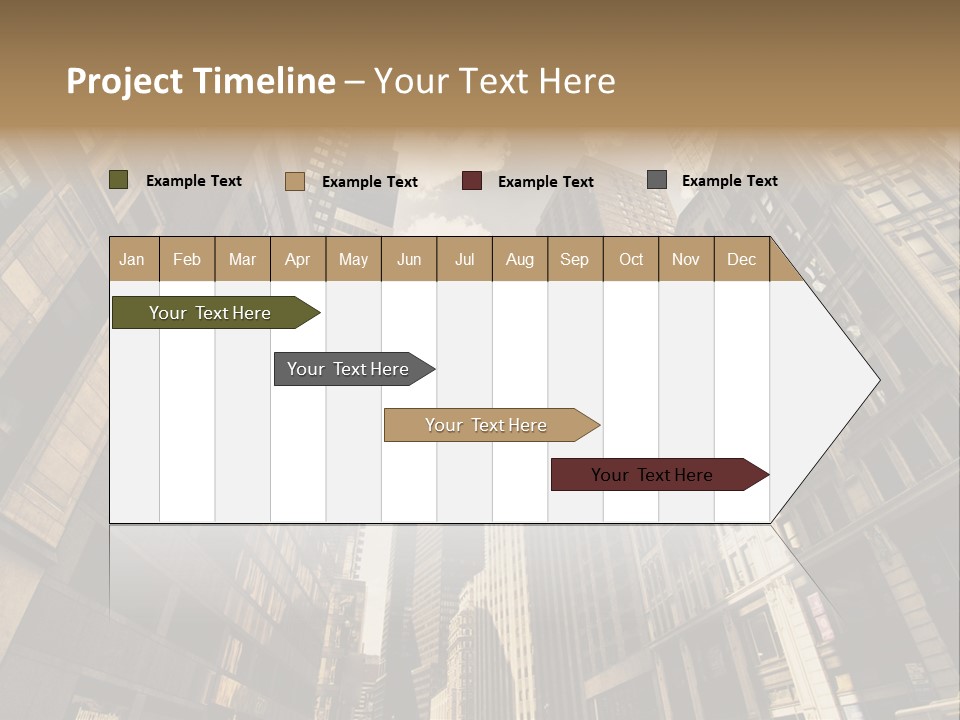 Architecture Blue Finance PowerPoint Template
