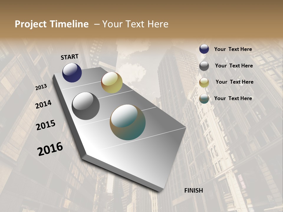 Architecture Blue Finance PowerPoint Template