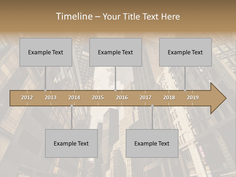 Architecture Blue Finance PowerPoint Template