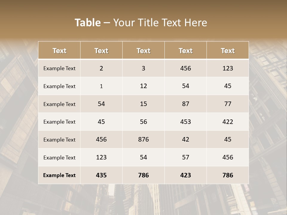 Architecture Blue Finance PowerPoint Template