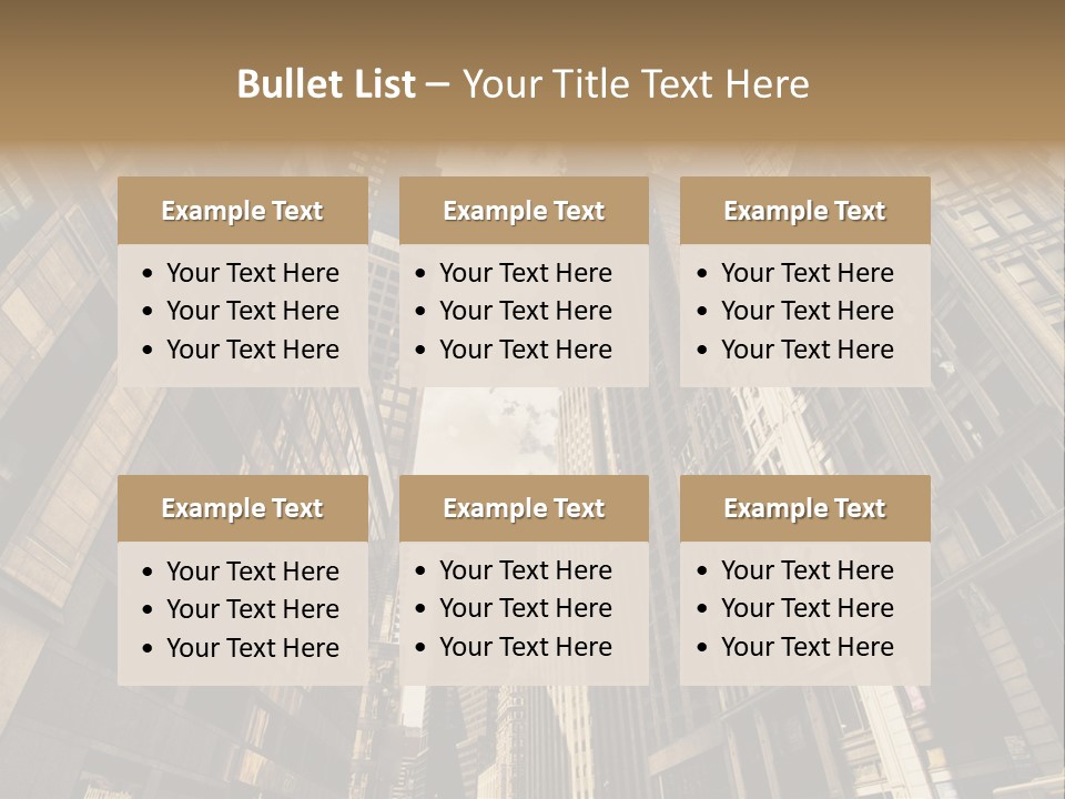 Architecture Blue Finance PowerPoint Template