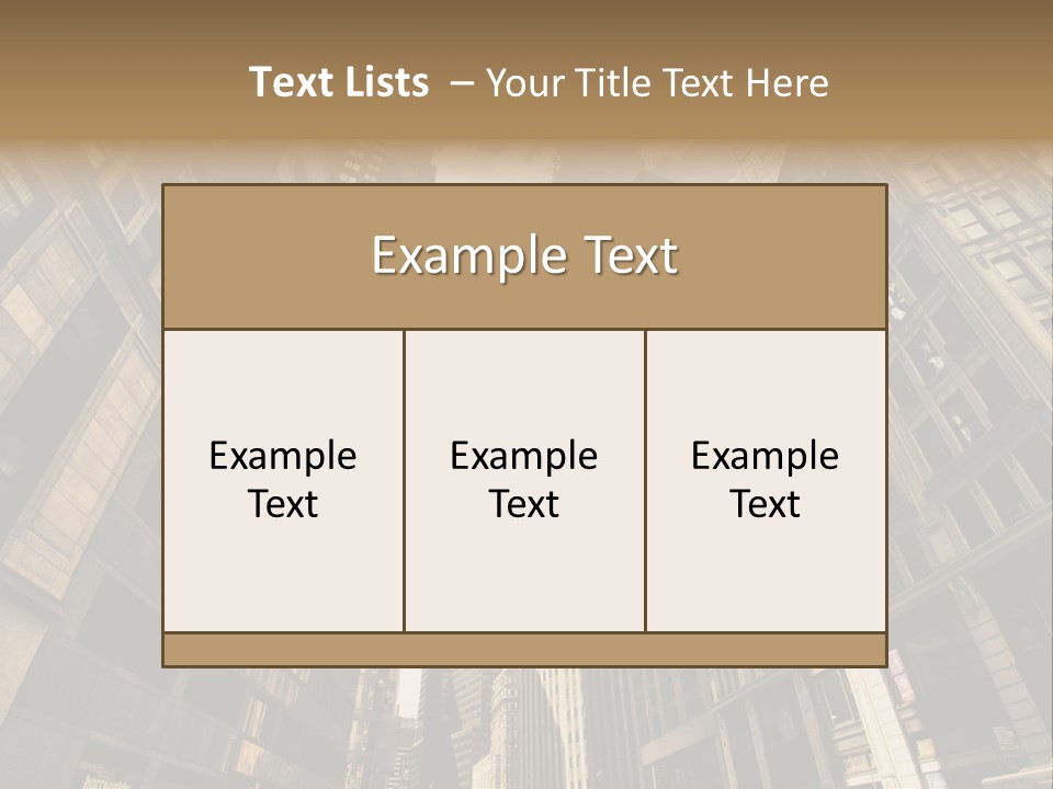 Architecture Blue Finance PowerPoint Template