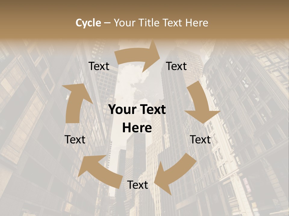 Architecture Blue Finance PowerPoint Template