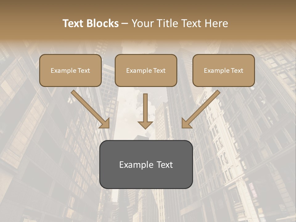 Architecture Blue Finance PowerPoint Template