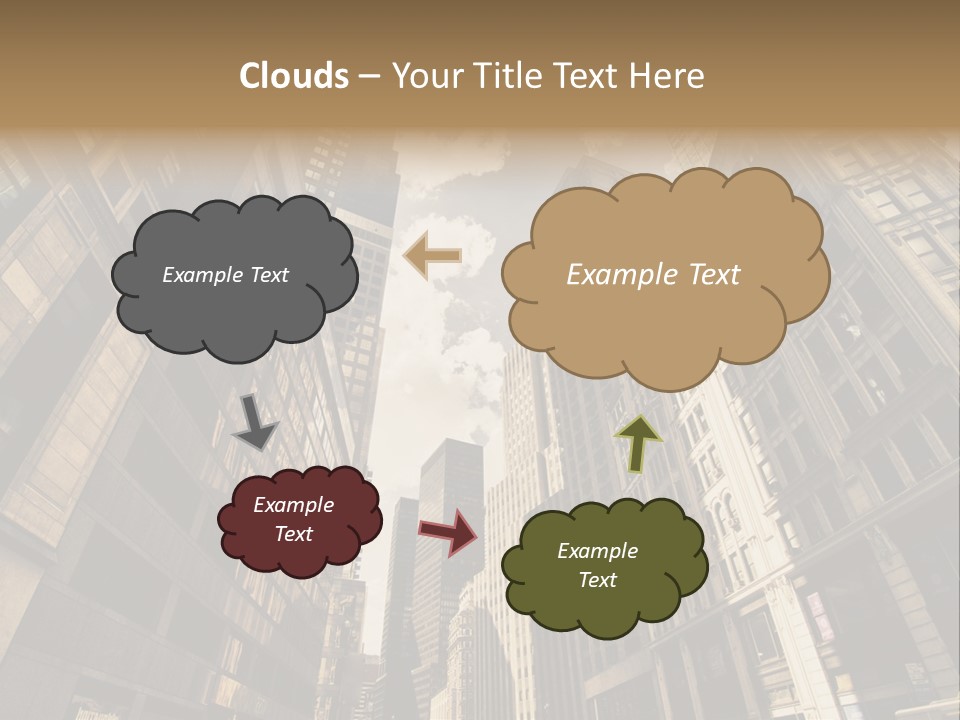 Architecture Blue Finance PowerPoint Template