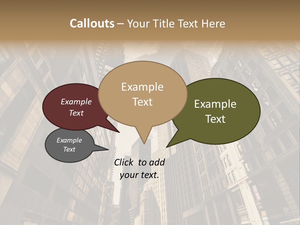 Architecture Blue Finance PowerPoint Template