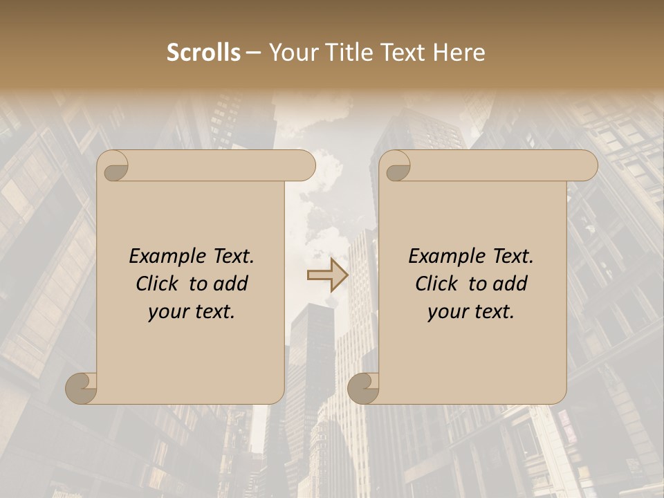 Architecture Blue Finance PowerPoint Template