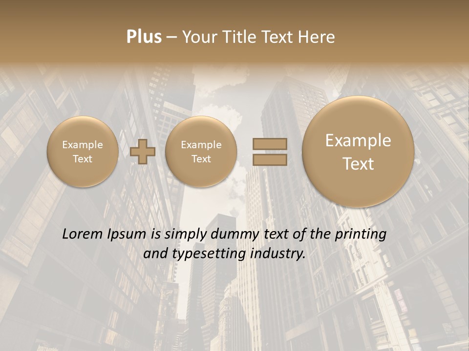 Architecture Blue Finance PowerPoint Template