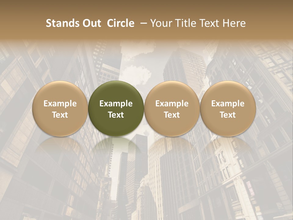 Architecture Blue Finance PowerPoint Template