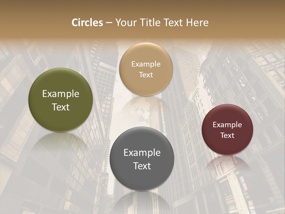 Architecture Blue Finance PowerPoint Template