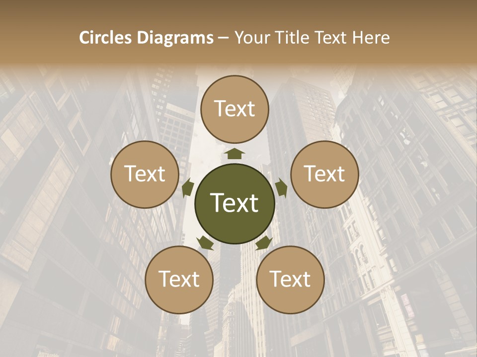 Architecture Blue Finance PowerPoint Template