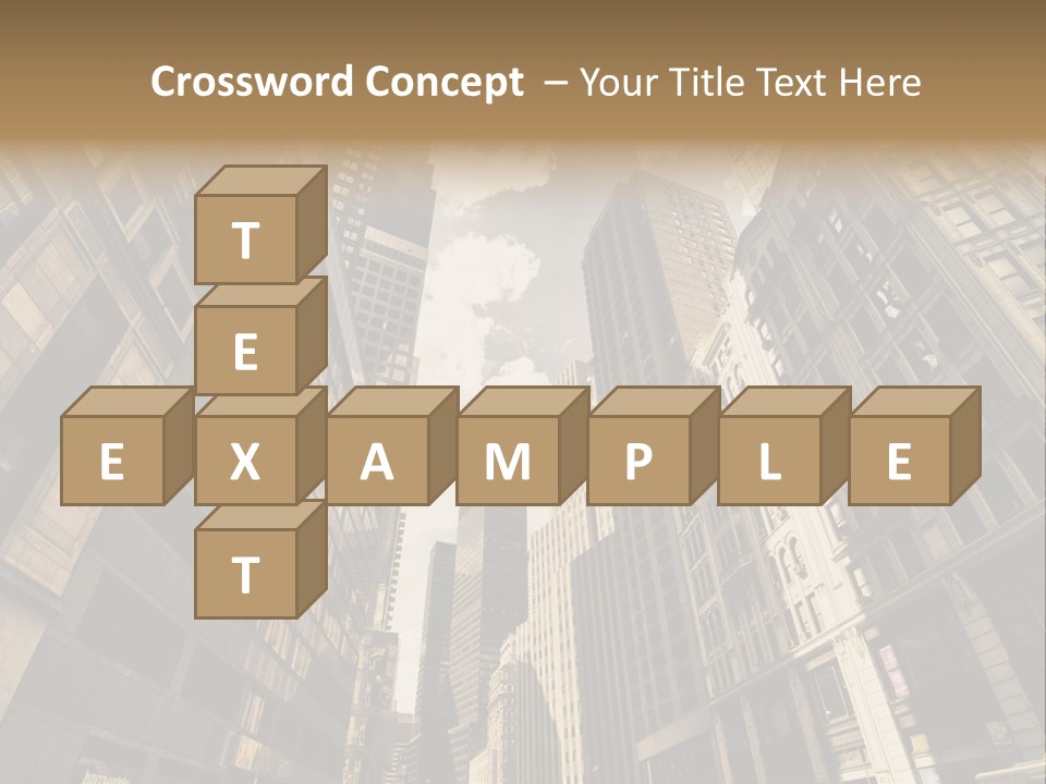 Architecture Blue Finance PowerPoint Template