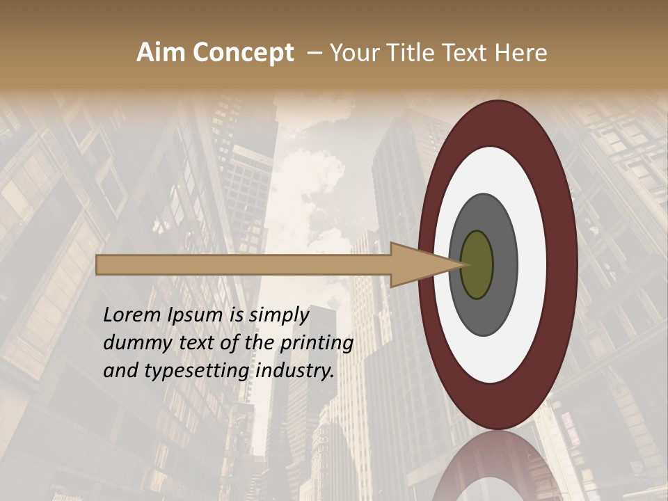 Architecture Blue Finance PowerPoint Template