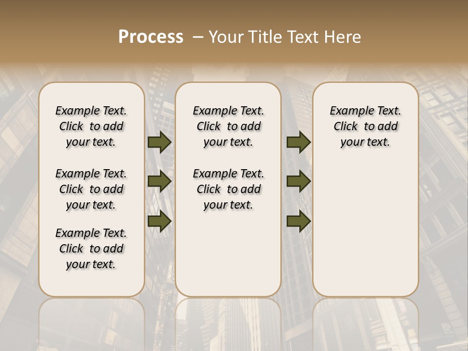 Architecture Blue Finance PowerPoint Template