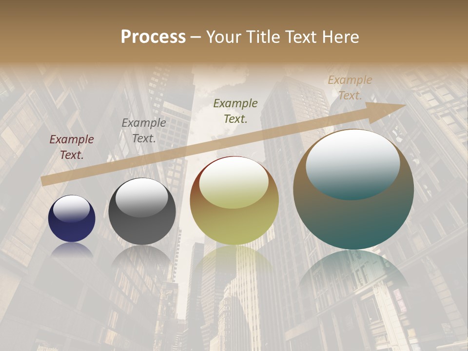 Architecture Blue Finance PowerPoint Template