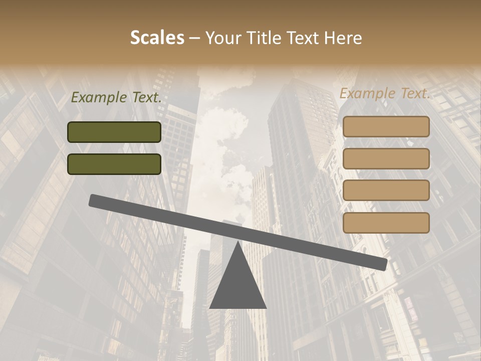 Architecture Blue Finance PowerPoint Template