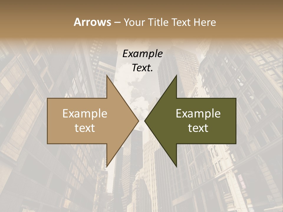 Architecture Blue Finance PowerPoint Template