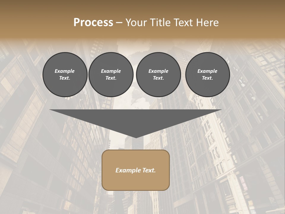 Architecture Blue Finance PowerPoint Template