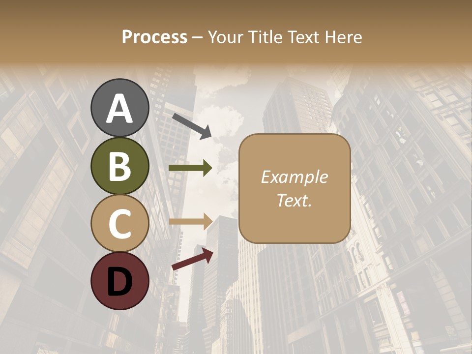 Architecture Blue Finance PowerPoint Template