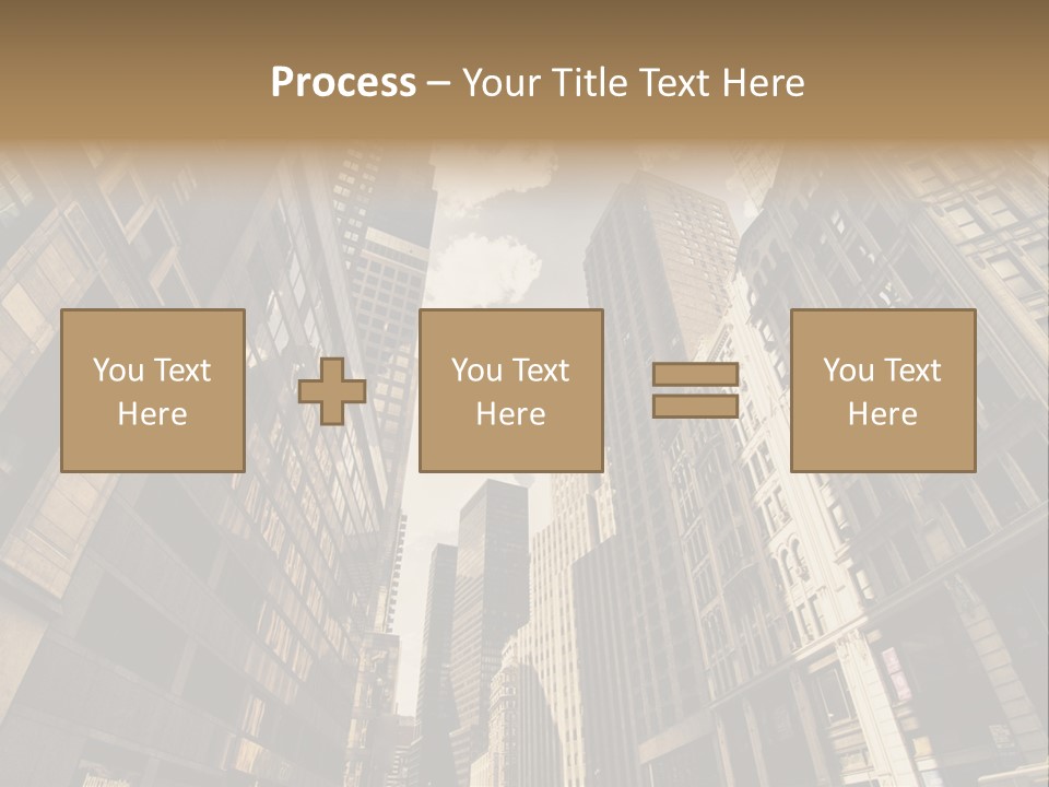 Architecture Blue Finance PowerPoint Template
