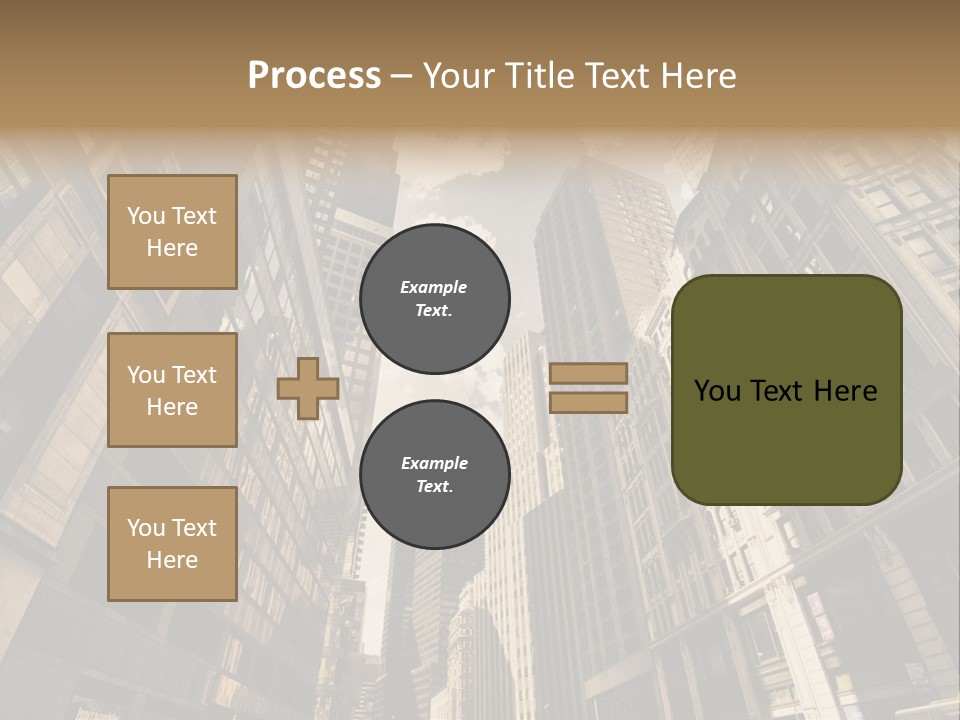 Architecture Blue Finance PowerPoint Template