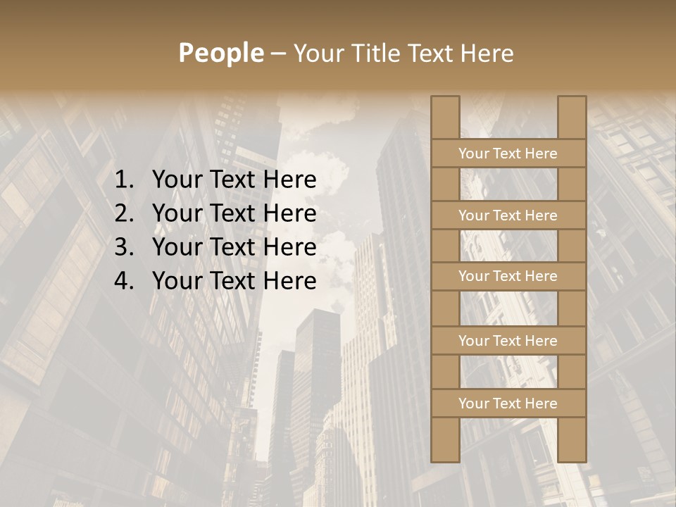 Architecture Blue Finance PowerPoint Template