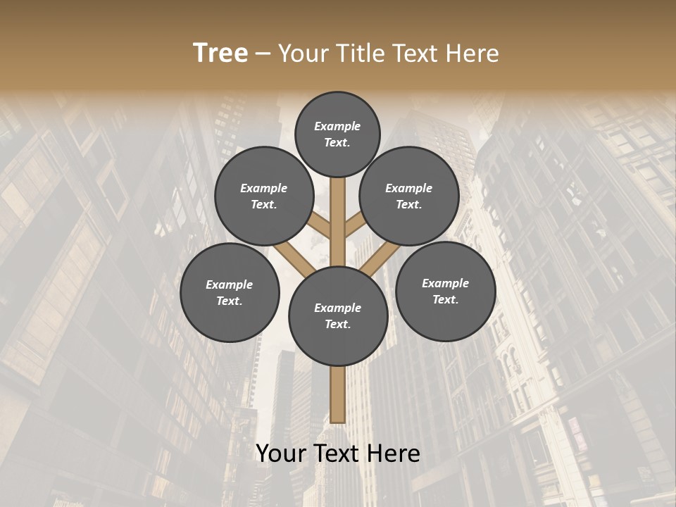 Architecture Blue Finance PowerPoint Template