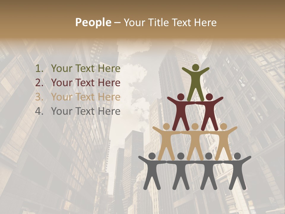 Architecture Blue Finance PowerPoint Template