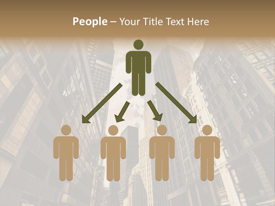 Architecture Blue Finance PowerPoint Template