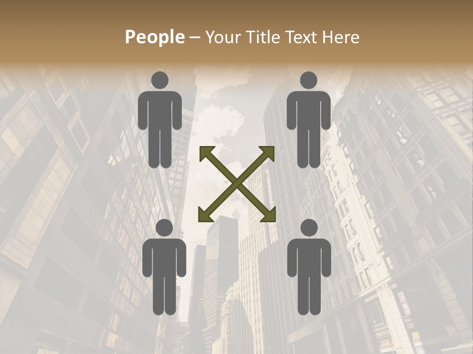 Architecture Blue Finance PowerPoint Template