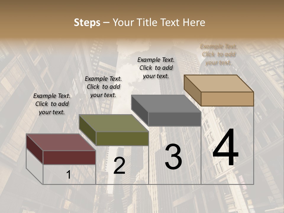 Architecture Blue Finance PowerPoint Template